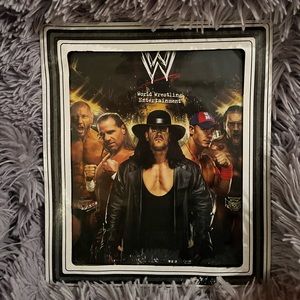 WWE glass framed poster from event